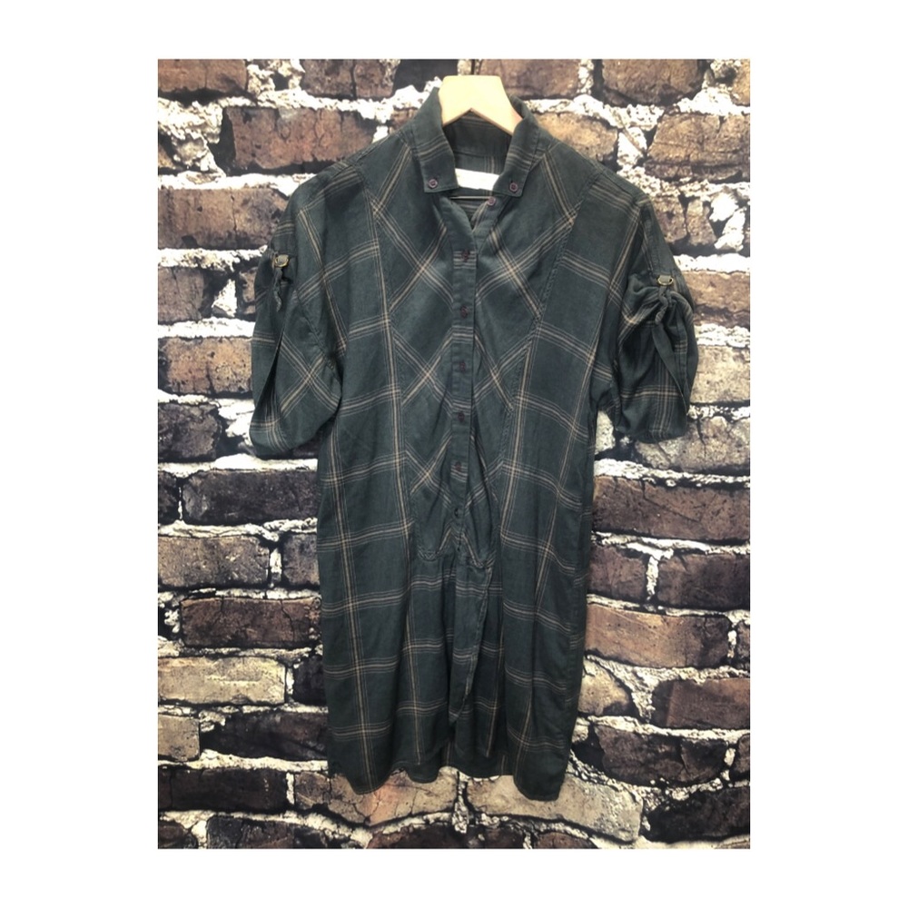 Anthropologie Dress Plaid boho